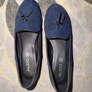 ALDO Women's Dark Blue Tassel Loafers
